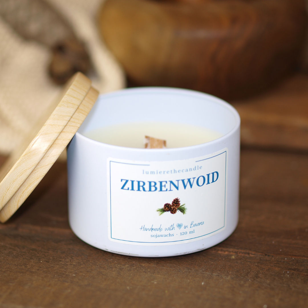 Zirbenwoid Kerze | Sojawachs | 120 ML